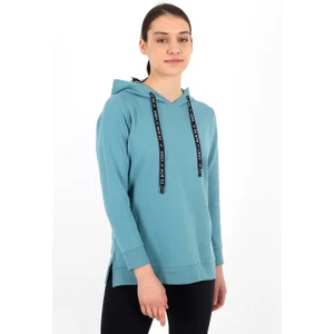 Banada Moda Kapüşonlu Uzun Kollu Yan Yırtmaçlı Sweatshirt