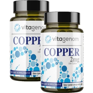 Bakır 2 Mg Bakır Içeren Takviye Edici 2 Kutu / 200 Tablet