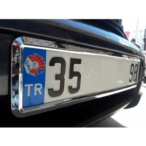 2 Adet Nikelajlı Plakalık Yeni Nesil Krom Plakalık 1 Takım 2 Adet