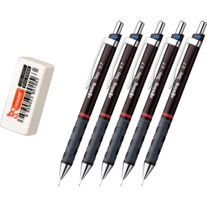 Tikky 0.7 mm Bordo 5'li Set Silgi Hediyeli