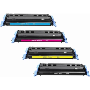 HP Colour Laserjet 2600N Q6000A-Q6001A-Q6002A-Q6003A Renkli Muadil Toner Seti