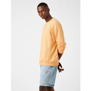 Basic Sweatshirt Bisiklet Yaka