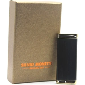 Silvio Monetti Siyah Gazlı Çakmak