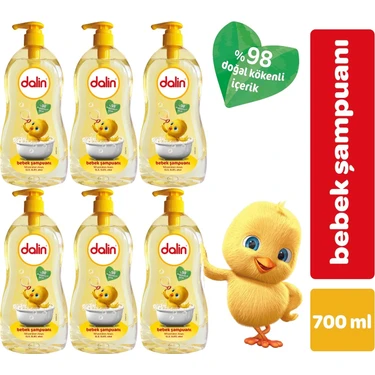 Dalin Bebek Şampuanı Klasik 700ML Pompalı (6 Lı
