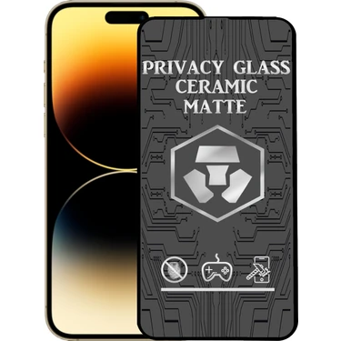 Caseart Apple iPhone 14 Pro Tam Kaplayan Mat Seramik Nano Esnek Hayalet Ekran