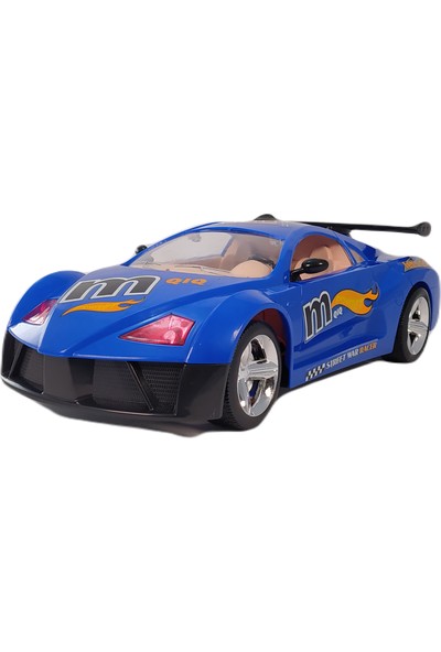 Famous Car 1:12 Uzaktan Kumandalı Şarjlı Pilli Oyuncak Araba 35CM Mavi