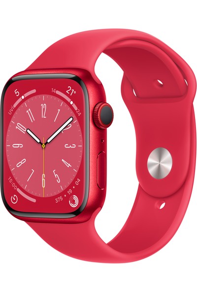 Apple Watch Series 8 Gps + Cellular 45MM (Product)Red Aluminium Case With (Product)Red Sport Band - Regular MNKA3TU/A