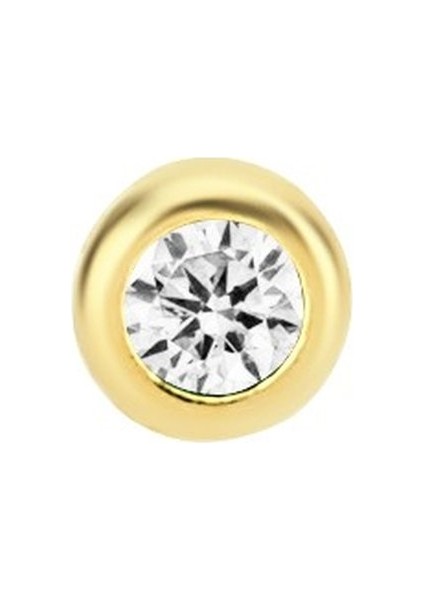 Altın Yuvarlak Taşlı Hızma