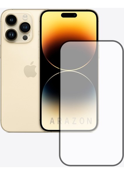 Apple iPhone 14 Pro Max Uyumlu Tam Kaplayan 5d Ekran Koruyucu 9h Cam