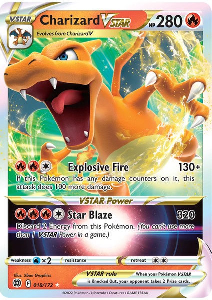 Pokemon Charizard VStar 280HP Kart