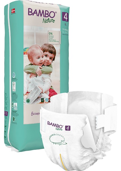 Bambo Nature No:4 Tall Ekolojik Bebek Bezi 7-14 kg 48'li