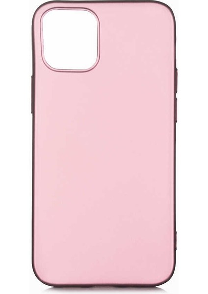 Apple iPhone 12 Pro Kılıf Premier Mat Silikon Esnek Koruma+Nano Glass Bronz