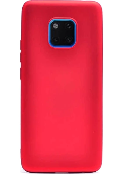  Apsuwa Huawei  Mate 20 Pro Kılıf Premier Lüx Yumuşak Silikon Kırmızı