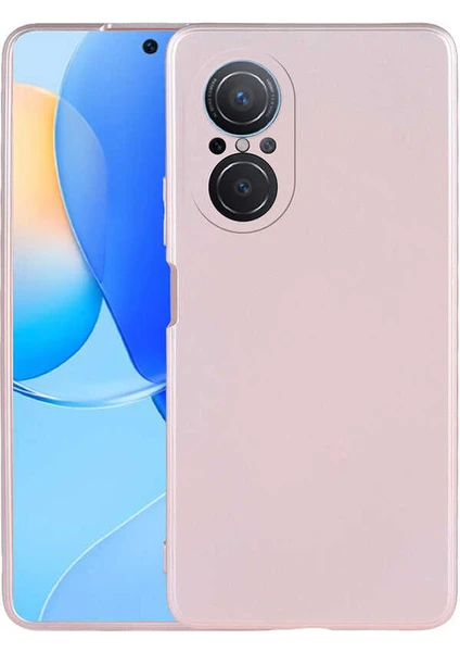  Apsuwa Huawei  Nova 9 Se Kılıf Mat Kamera Korumalı Soft Premier Silikon+Nano Glass Bronz