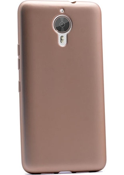 General Mobile Gm5 Plus Kılıf Premier Silikon Kılıf Mat Kılıf Gold