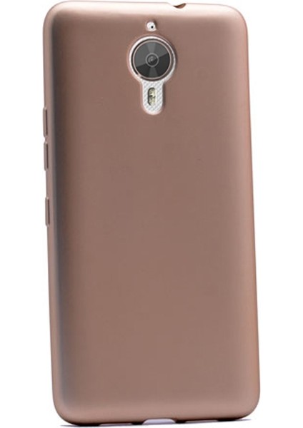  Apsuwa General Mobile Gm5 Plus Kılıf Premier Silikon+Nano Glass Koruyucu Gold