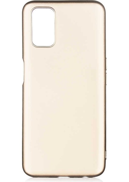 Oppo A72 Kılıf Premier Silikon Esnek Koruma+Nano Glass Gold