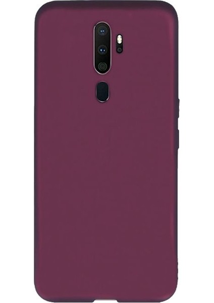  Apsuwa Oppo  A5 2020 Kılıf Premier Silikon Esnek Arka Koruma Mürdüm