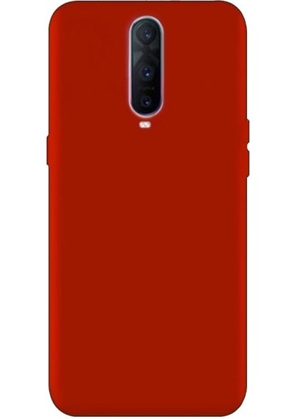 Oppo RX17 Pro Kılıf Premier Silikon Esnek Arka Koruma Kırmızı