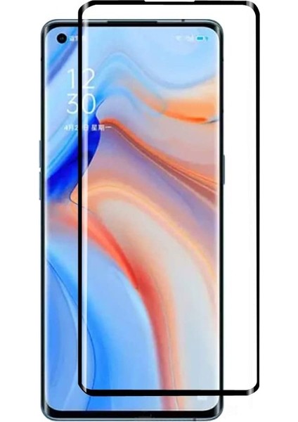 Oppo Reno 4 Pro Kılıf Premier Korumalı Silikon + Full Kapatan Nano Siyah