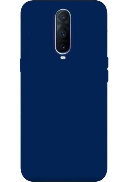 Oppo RX17 Pro Kılıf Premier Silikon Esnek Arka Koruma Lacivert