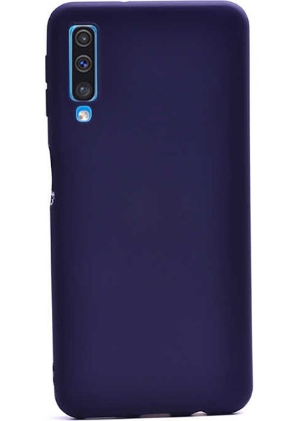 Apsuwa Samsung Galaxy A50S Kılıf Premier Silikon Koruma+Nano Glass Lacivert