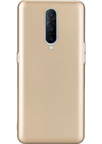 Oppo RX17 Pro Kılıf Premier Silikon Esnek Arka Koruma Gold