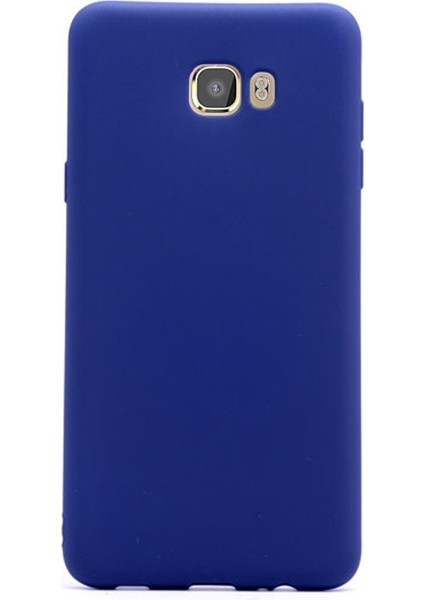 Samsung Galaxy C5 Pro Kılıf Premier Silikon Kılıf Lacivert
