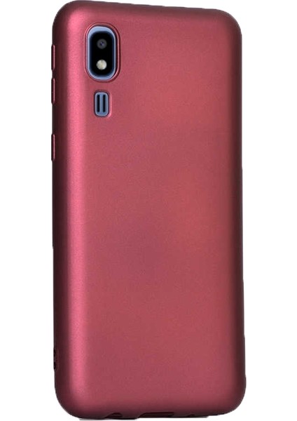 Samsung Galaxy A2 Core Kılıf Premier Silikon Esnek Arka Koruma Mürdüm