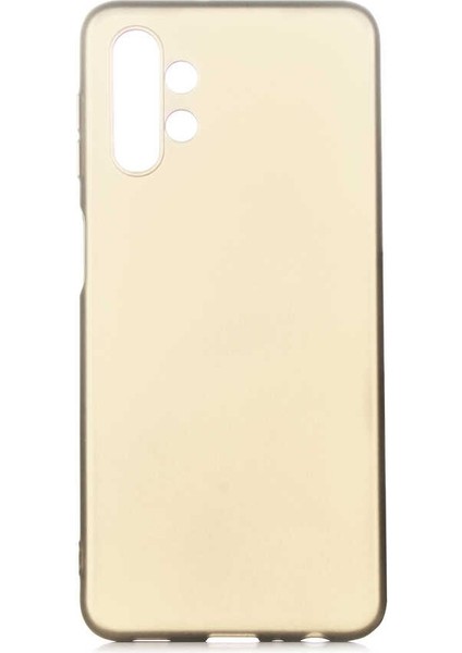 Samsung Galaxy A32 5g Kılıf Premier Silikon Mat Koruma+Nano Glass Gold