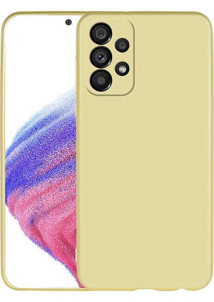  Apsuwa Samsung  Galaxy A23 5g Kılıf Mat Lüx Kamera Korumalı Premier Mat Silikon Gold