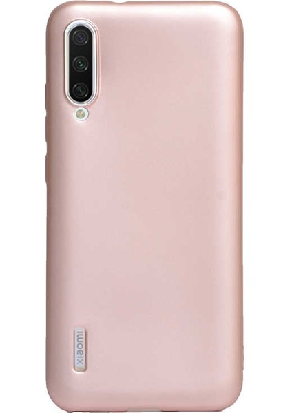 Xiaomi Mi A3 Kılıf Premier Silikon Esnek Koruma+Nano Glass Bronz