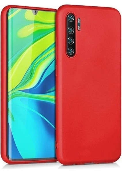 Xiaomi Mi Note 10 Lite Kılıf Premier Silikon Esnek Koruma Kırmızı