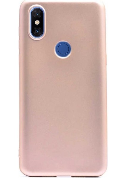 Xiaomi Mi Mix 3 Kılıf Premier Silikon Esnek Arka Koruma Gold