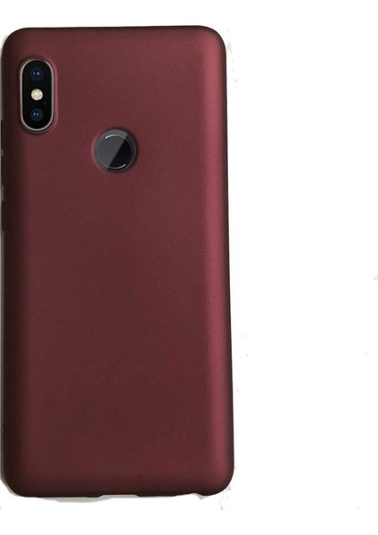 Xiaomi Redmi Note 5 Pro Kılıf Premier Silikon Arka Kapak Mürdüm