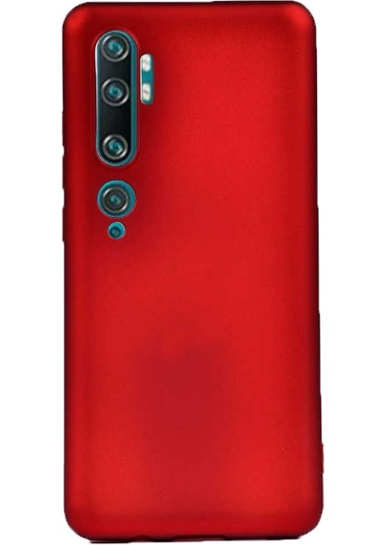 Xiaomi Mi Note 10 Pro Kılıf Premier Silikon Esnek Koruma Kırmızı