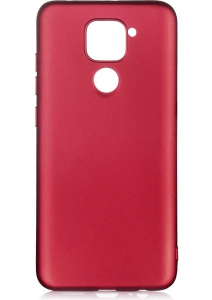 Xiaomi Redmi Note 9 Kılıf Premier Silikon Koruma+Nano Glass Mürdüm
