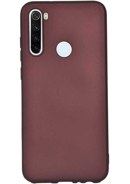 Xiaomi Redmi Note 8t Kılıf Premier Silikon Koruma+Nano Glass Mürdüm