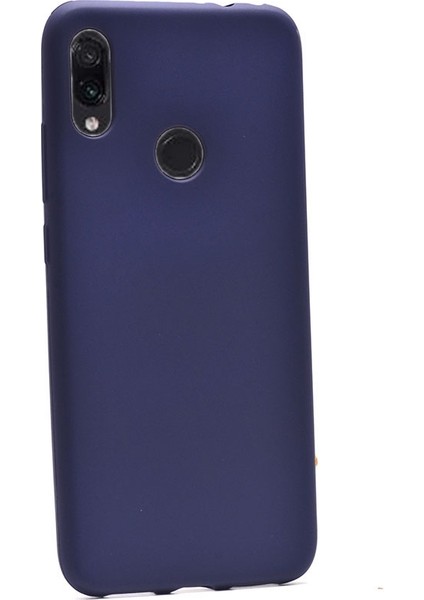 Xiaomi Redmi Note 7 Kılıf Premier Silikon Esnek Arka Koruma Lacivert