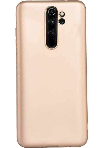 Xiaomi Redmi Note 8 Pro Kılıf Premier Silikon Esnek Arka Koruma Gold