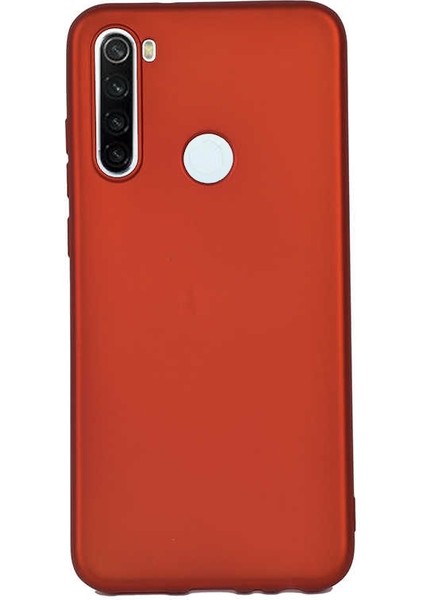 Xiaomi Redmi Note 8t Kılıf Premier Silikon Koruma+Nano Glass Kırmızı