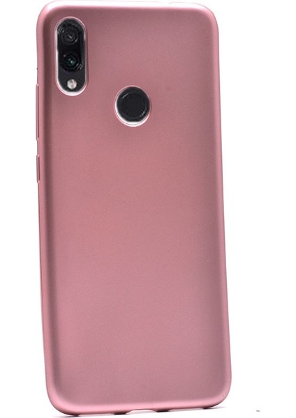 Xiaomi Redmi Note 7 Kılıf Premier Silikon Esnek Koruma+Nano Glass Bronz