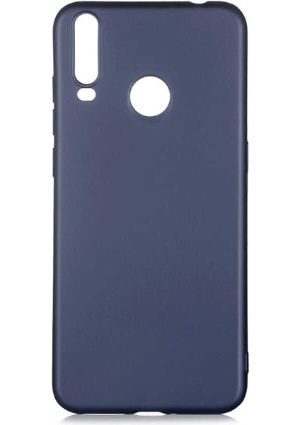 General Mobile Gm 10 Kılıf Premier Mat Silikon Esnek Koruma+Nano Glass Lacivert