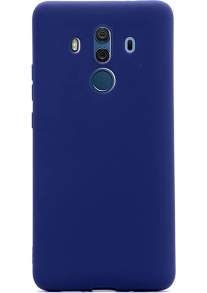  Apsuwa Huawei  Mate 10 Pro Kılıf Premier Silikon Kılıf Mat Kılıf Lacivert