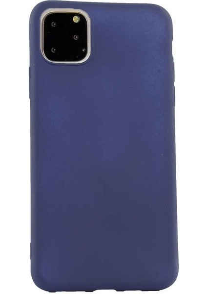 Apple iPhone 11 Pro Max Kılıf Premier Silikon Esnek Arka Koruma Lacivert