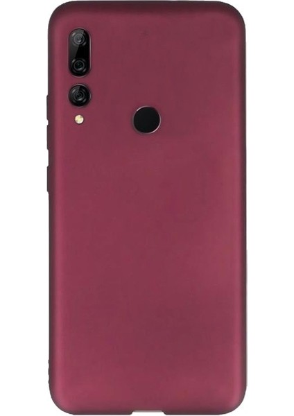 Huawei Y9 Prime 2019 Kılıf Premier Silikon Esnek Koruma+Nano Glass Mürdüm