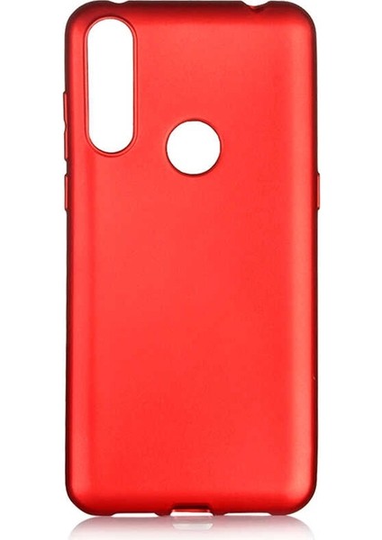 Huawei Y6P Kılıf Premier Silikon Koruma+Nano Glass Kırmızı