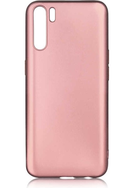 Oppo A91 Kılıf Premier Silikon Esnek Koruma+Nano Glass Bronz