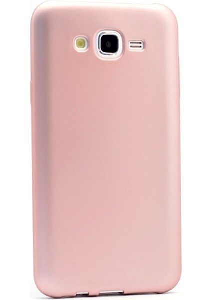 Samsung Galaxy J2 Kılıf Premier Silikon+Nano Glass Bronz