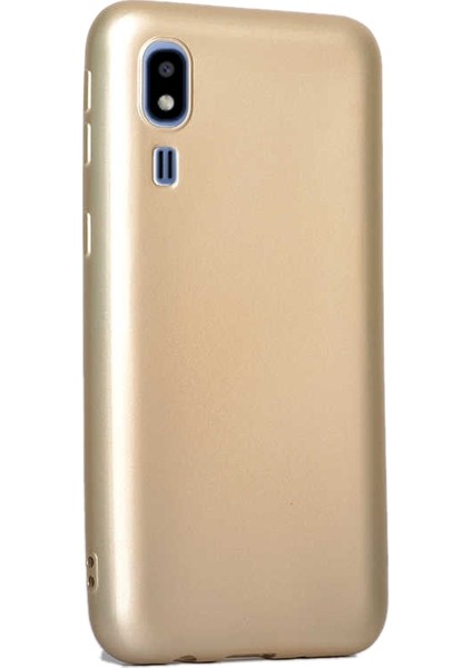 Samsung Galaxy A2 Core Kılıf Premier Silikon Esnek Arka Koruma Gold